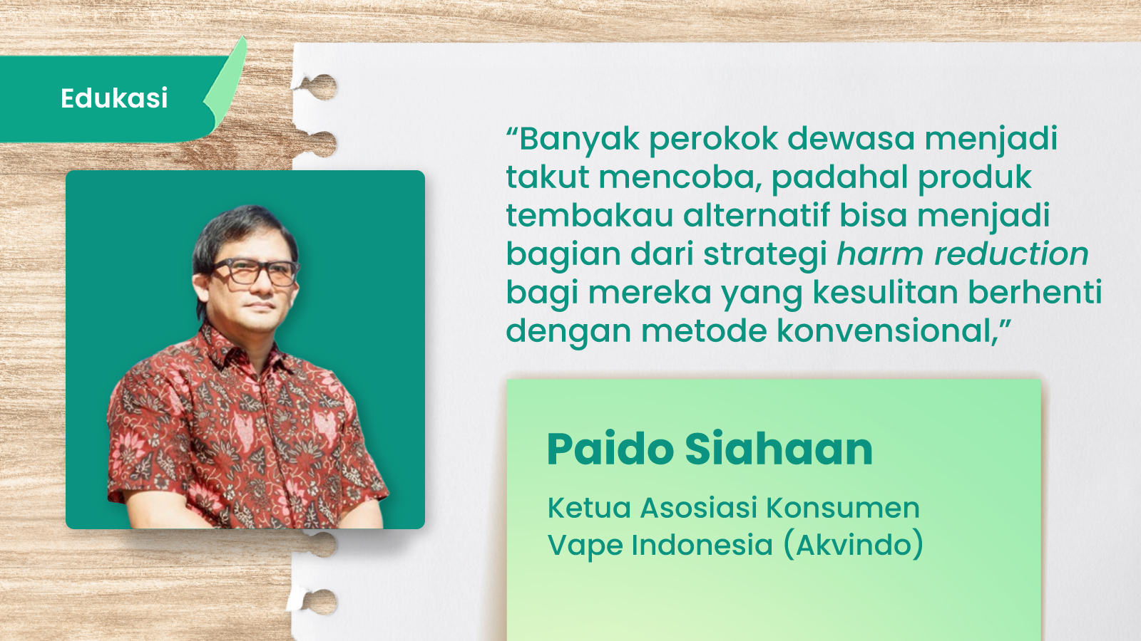 Ilustrasi untuk Persepsi Keliru Soal Tembakau Alternatif Hambat Upaya Berhenti Merokok