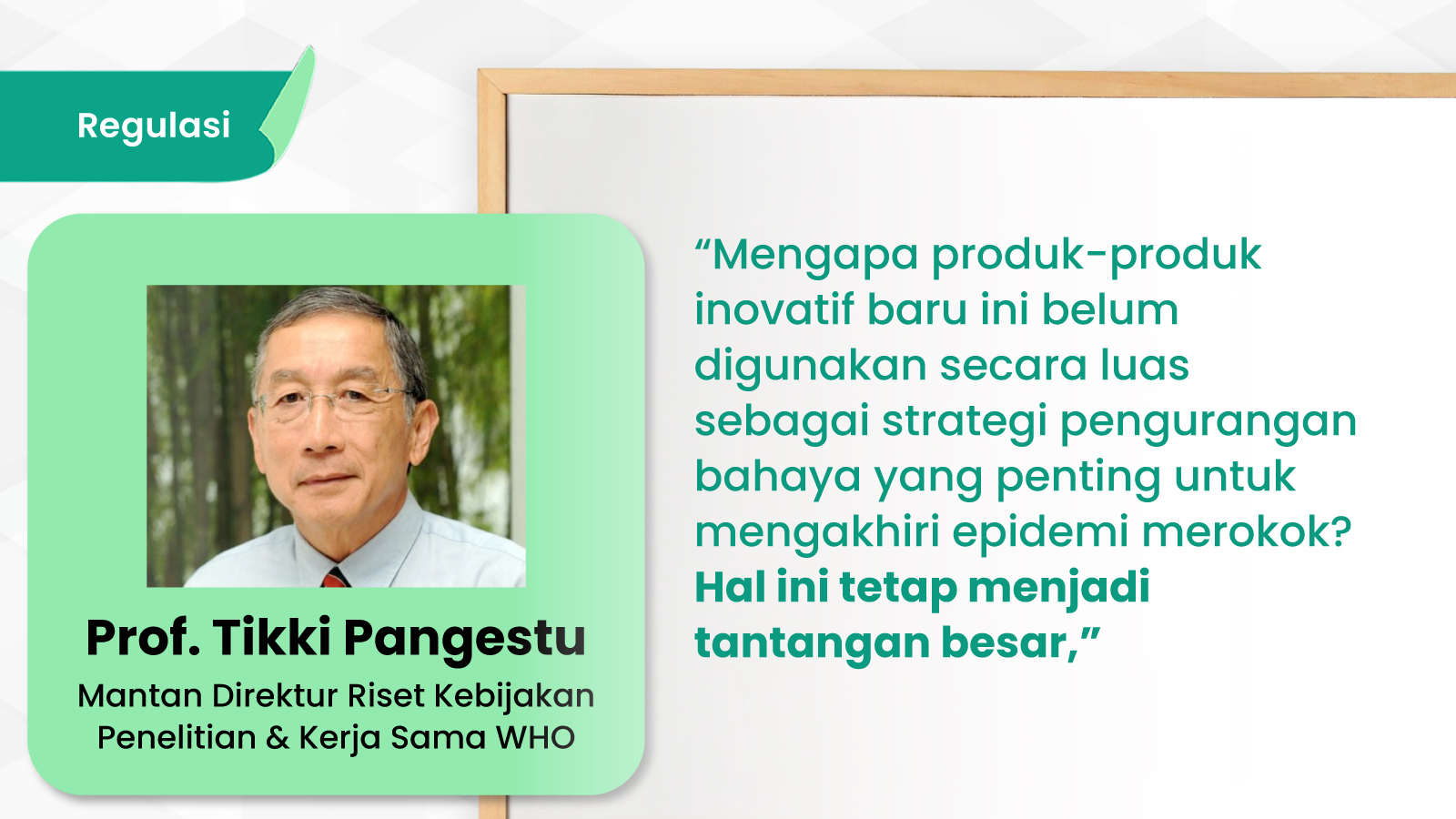 Ilustrasi untuk Penerapan Strategi Pengurangan Bahaya Tembakau di Indonesia: Di Mana Letak Hambatannya?