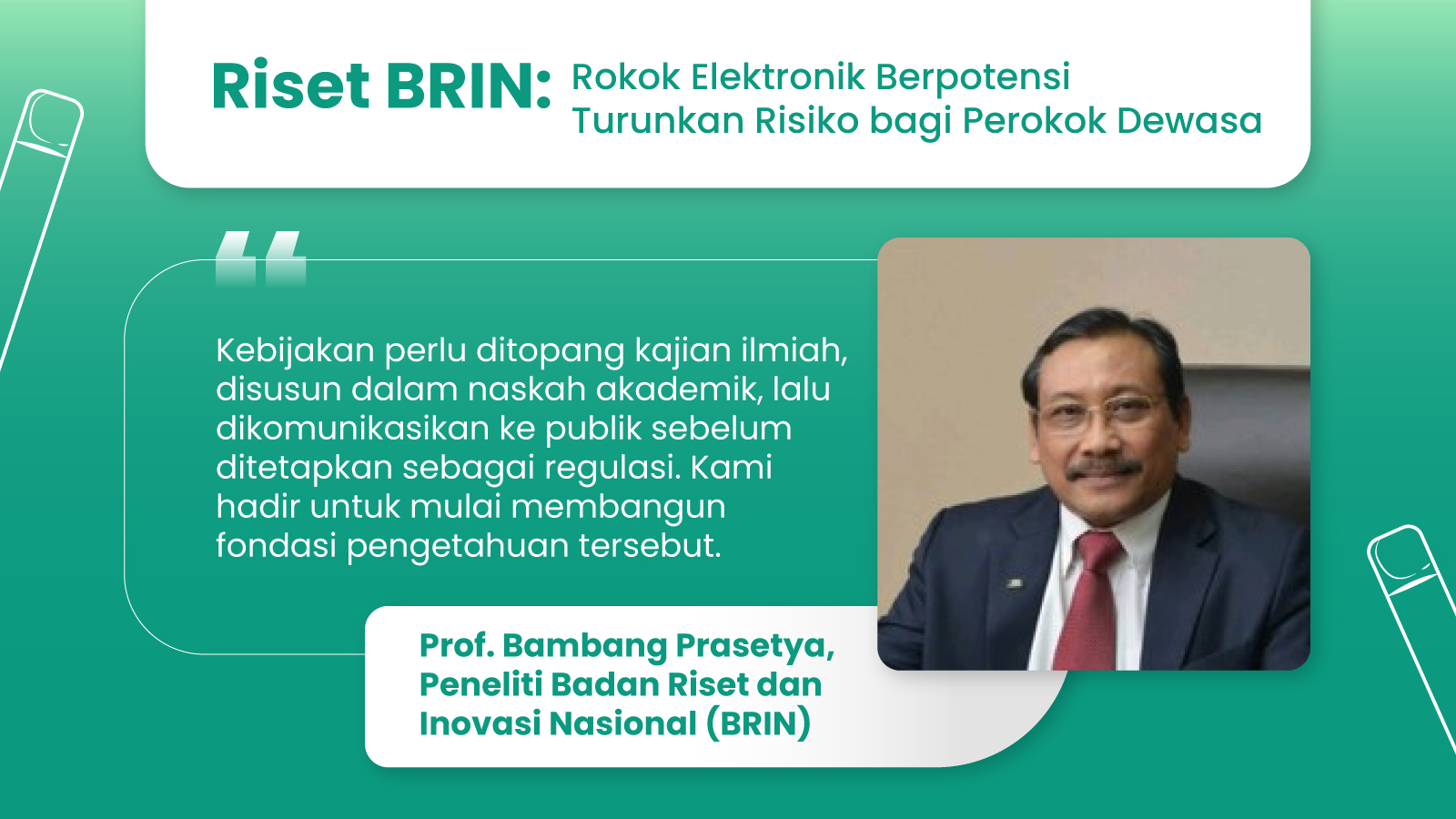 Ilustrasi untuk Riset BRIN: Rokok Elektronik Berpotensi Turunkan Risiko bagi Perokok Dewasa