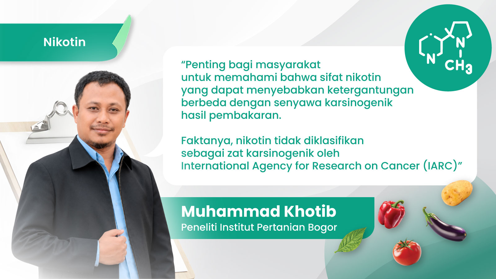 Ilustrasi untuk Nikotin Bukan Zat Karsinogenik, Ketahui Faktanya